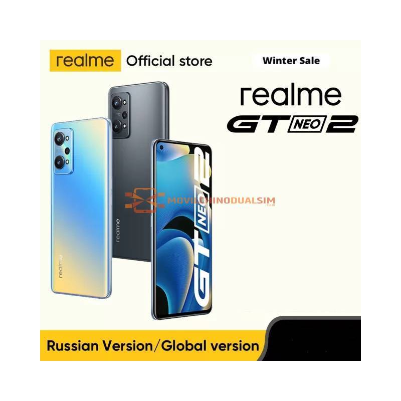 Movil chino Realme GT Neo 2, 5G, 128GB o 256GB pantalla 6,62" AMOLED Snapdragon bateria 5000mAh Octa Core