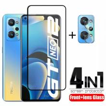 4 en 1 unidades de protector de pantalla vidrio templado de alta calidad para movil chino Realme GT Neo 2