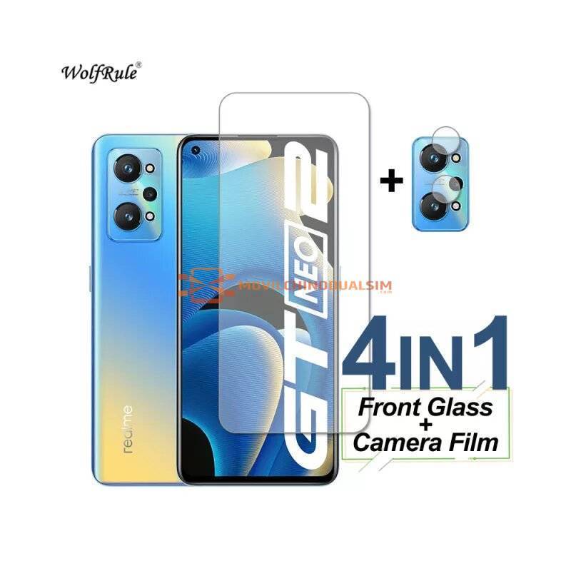 4 en 1 unidades de protector de pantalla vidrio templado de alta calidad para movil chino Realme 9i