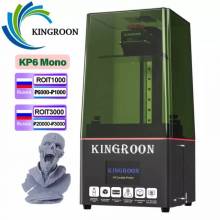 Impresora China 3D KINGROON monocromática KP6 Mono LCD de resina UV con pantalla de 6,08 pulgadas, 2K, alta velocidad, SLA