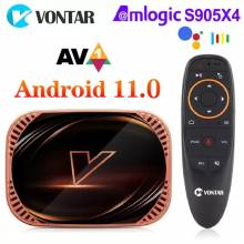 Tv box VONTAR X4 con Android 11, Amlogic S905X4, 4GB, 128 GB, 32GB, 64GB, Wifi, Youtube, BT, AV1,4K, 1000M