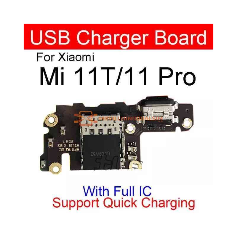 Repuesto placa USB cargador de enchufe para movil chino Xiaomi Mi 11T y Xiaomi Mi 11T PRO