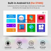 Proyector portátil AUN LED Full HD de 1080p con Android 9 decodificación de vídeo 4k para cine en casa modelo ET40 MINI