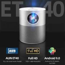 Proyector portátil AUN LED Full HD de 1080p con Android 9 decodificación de vídeo 4k para cine en casa modelo ET40 MINI
