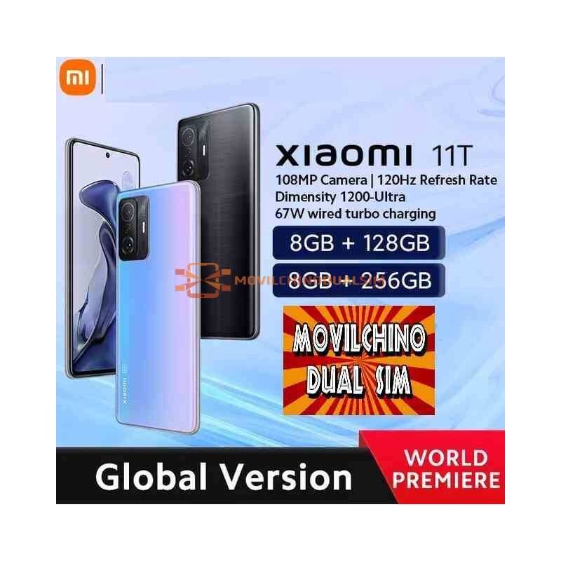 Movil chino Xiaomi 11T versión global, 128GB/256GB ROM, 1200-Ultra Octa Core, 67W, cámara de 108MP