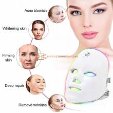 Máscara Facial Led inalámbrica terapia de luz fotones recarga USB antienvejecimiento, rejuvenecimiento de la piel