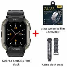 Reloj inteligente KOSPET TANK M1 PRO Bluetooth accesorio de pulsera resistente al agua 5ATM llamadas telefónicas y deporte