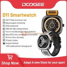 Reloj inteligente DOOGEE D11 resistente al agua IP68, con Bluetooth, control del ritmo cardíaco en tiempo Real 70 modos deportiv