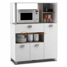 Muebles blancos utensilios de cocina,con cajoneras y varios compartimentos medidas: 132x99cm