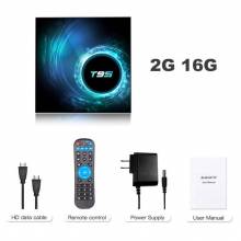 Tv box Reproductor Multimedia T95 con Android 10, 6K, Wifi, 5 g, 2,4 g, 3D, Voz 16 g, 32 GB, 64 GB, 4K, Cuatro Núcleos