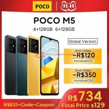 Smartphone POCO M5 versión Global Helio G99, Octa Core, pantalla de 6,58 pulgadas, 90Hz, interruptor dinámico batería de 5000mAh