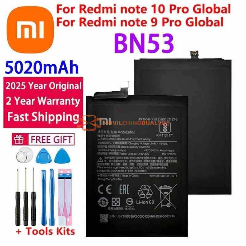 Energía Bateria de reemplazo Duradera para Xiaomi Redmi note 10 Pro global/note 9 Pro